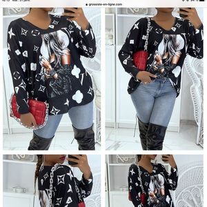 Oversize v neck sweater Xl